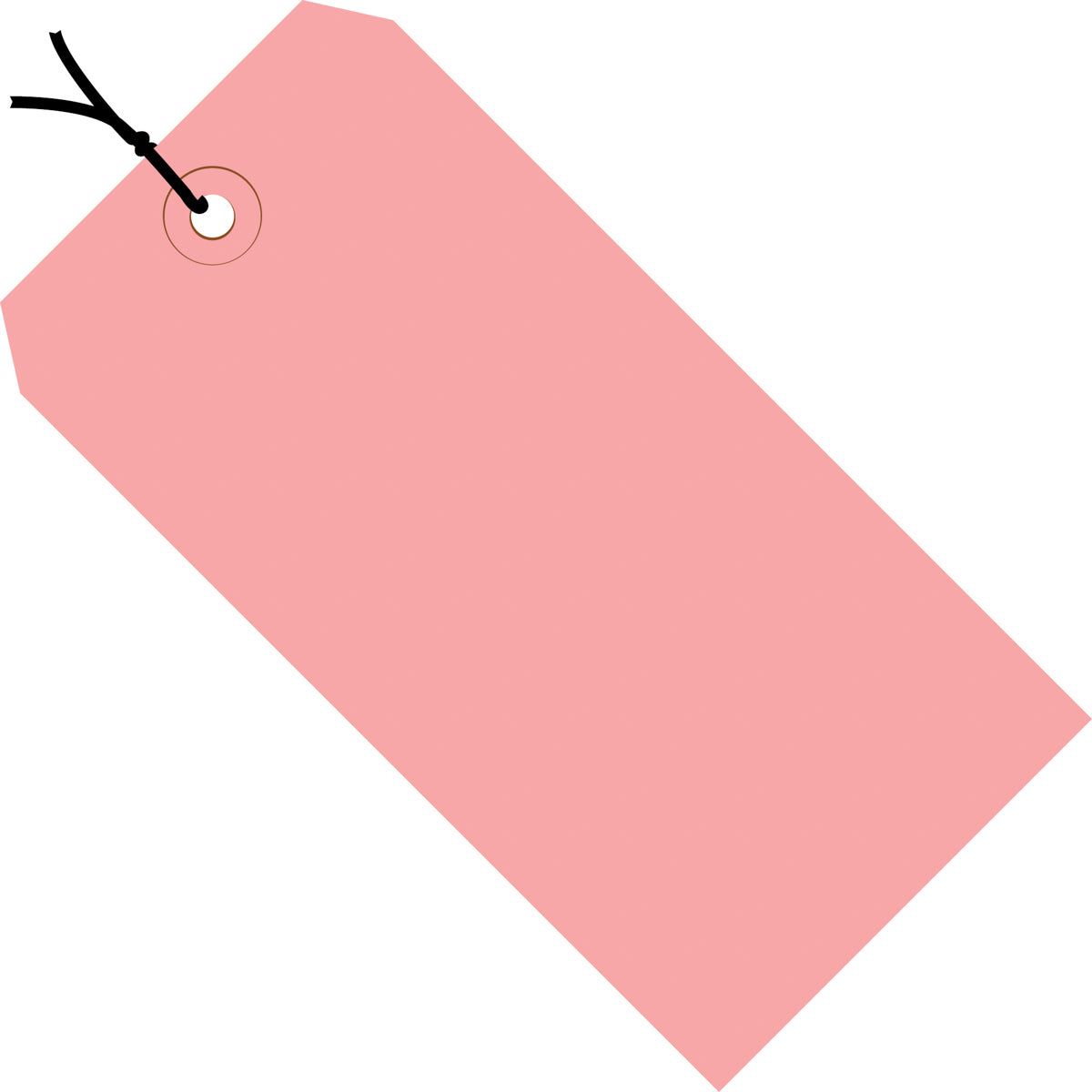 8 x 4 Pre-Strung Pink Tags (THICK BOARD - 13 POINT) 500/Case
