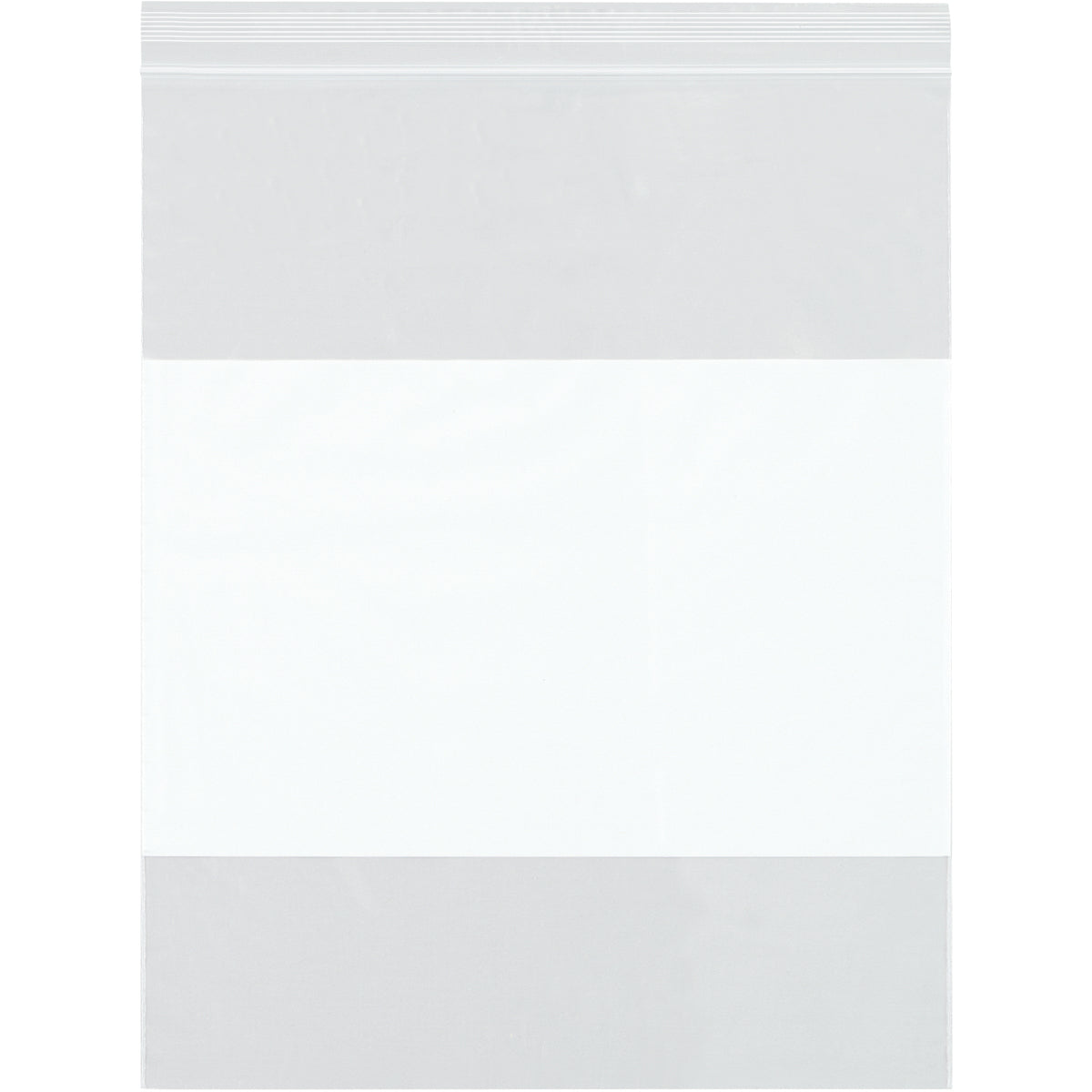 8 x 10 (6 mil) Reclosable Poly Bags With White Block 1000/Case