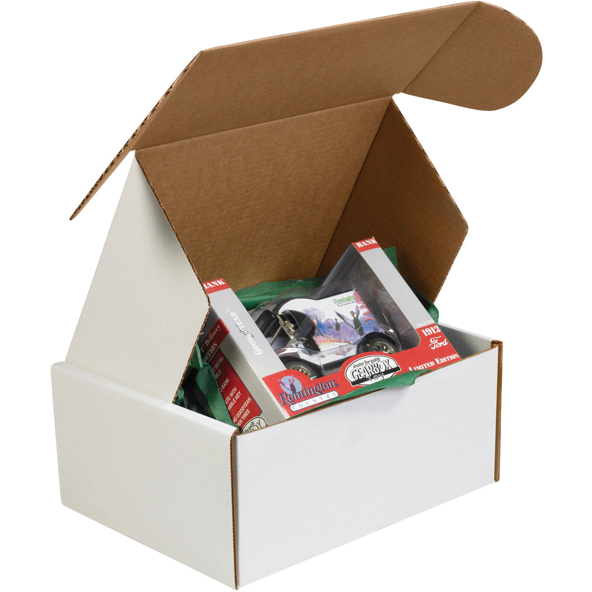 9 x 6 1/2 x 4 White Deluxe Literature Mailer 50/Bundle