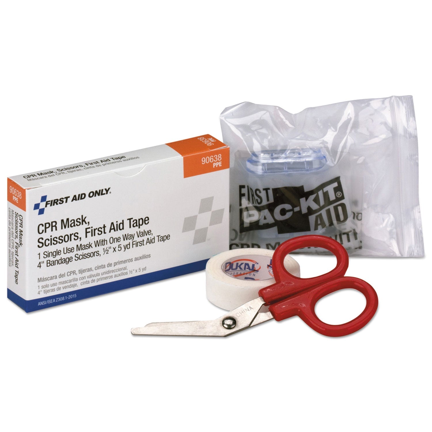 24 Unit ANSI Class A  Refill, CPR Breather, Scissors, Tape