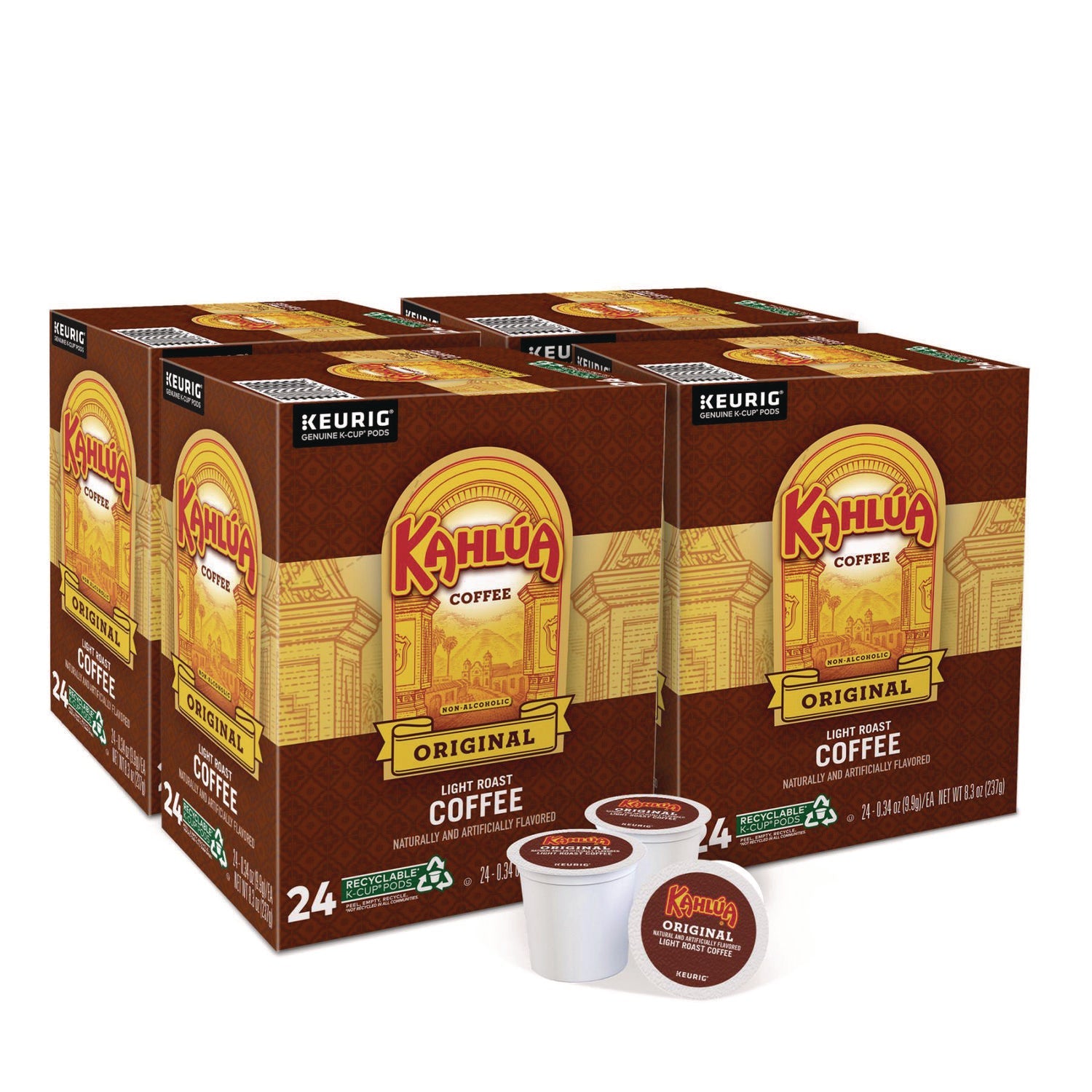 Kahlua Original K-Cups, 24/Box, 4 Box/Carton