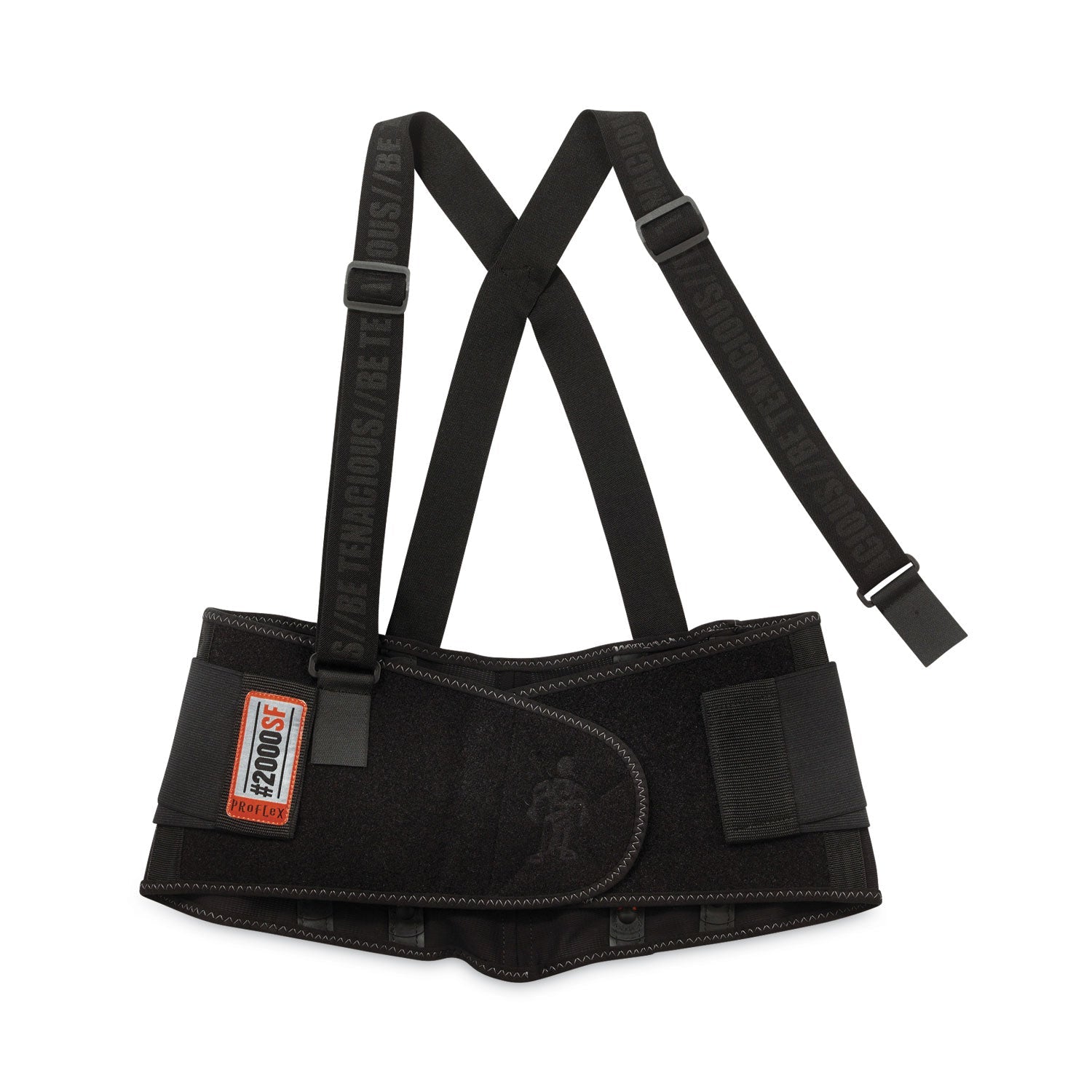 ProFlex 2000SF High-Performance Spandex Back Support Brace, 3X-Large, 46" to 52" Waist, Black