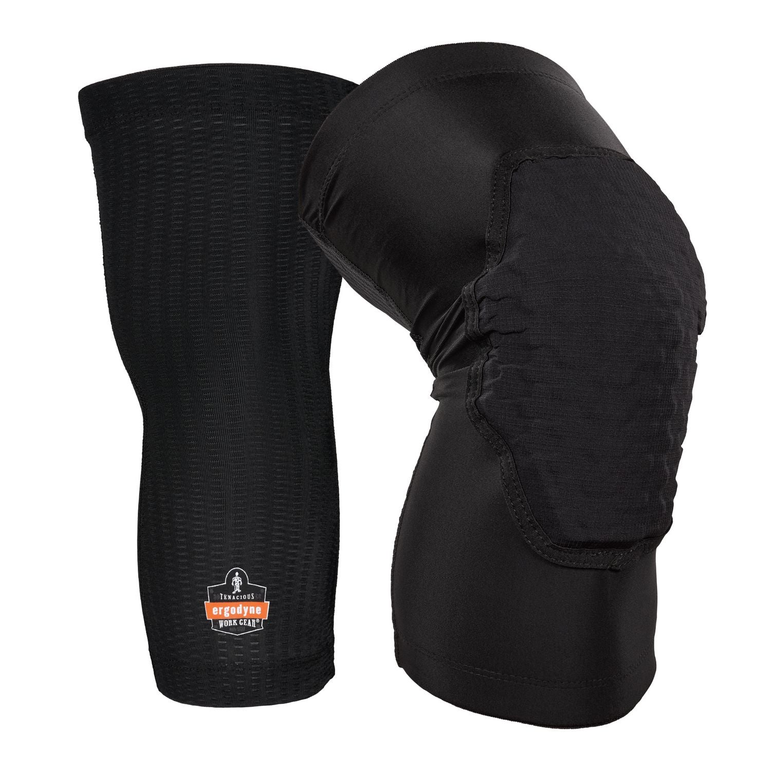 Proflex 525 Lightweight Padded Knee Sleeves, Slip-On, X-Large , Black, Pair