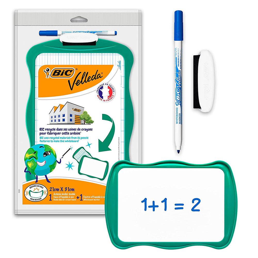(NET) BIC Kids Velleda White Board Double Sided 20 x 30 cmAqua