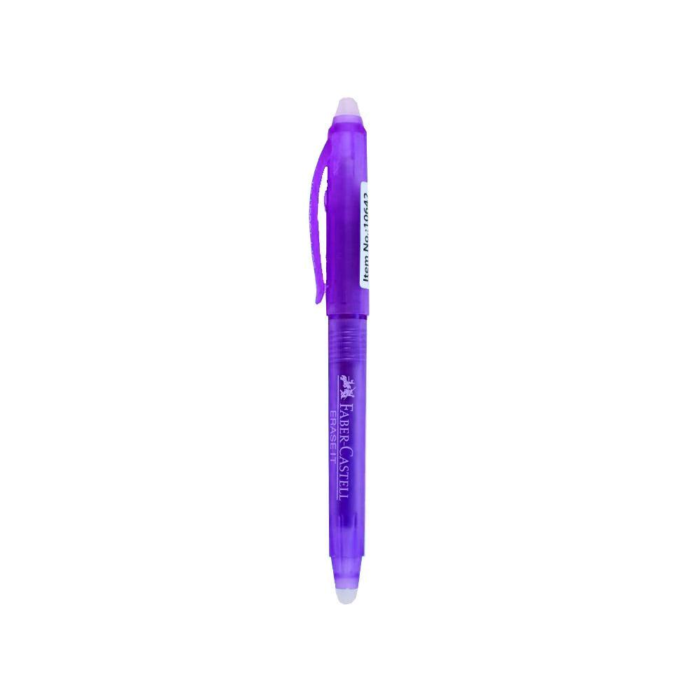(NET) Faber Castell Erasable Ball Point Pen 0.7m Purple