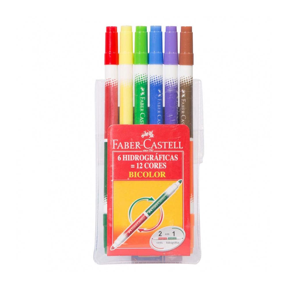 (NET) Faber Castell Fiberpen washable 12 color Double end / 24724