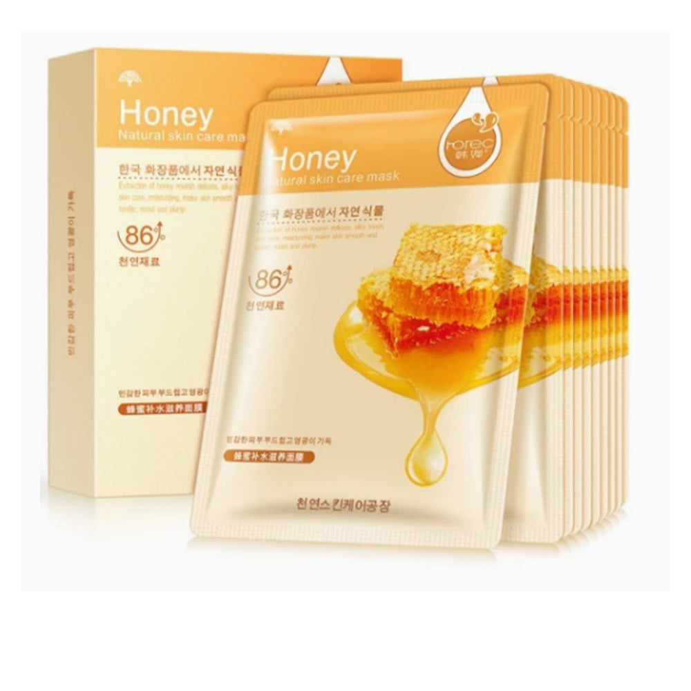 (NET)  Face Sheet  Mask Combo Men And Women Glowing Skin / 957652 / 957676Honey