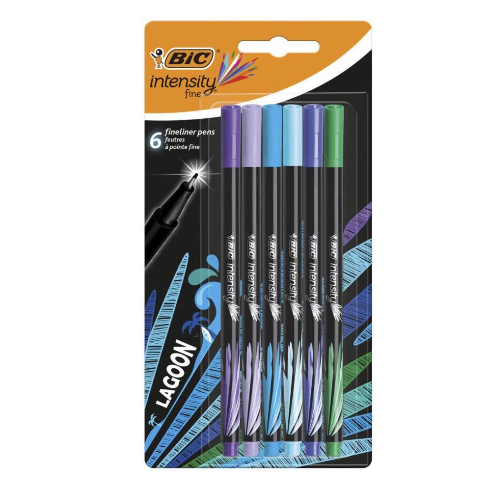 (NET) Fine Tip Markers 0.4mm Intensity Fine BIC colors Lagoon (Pack of 6)