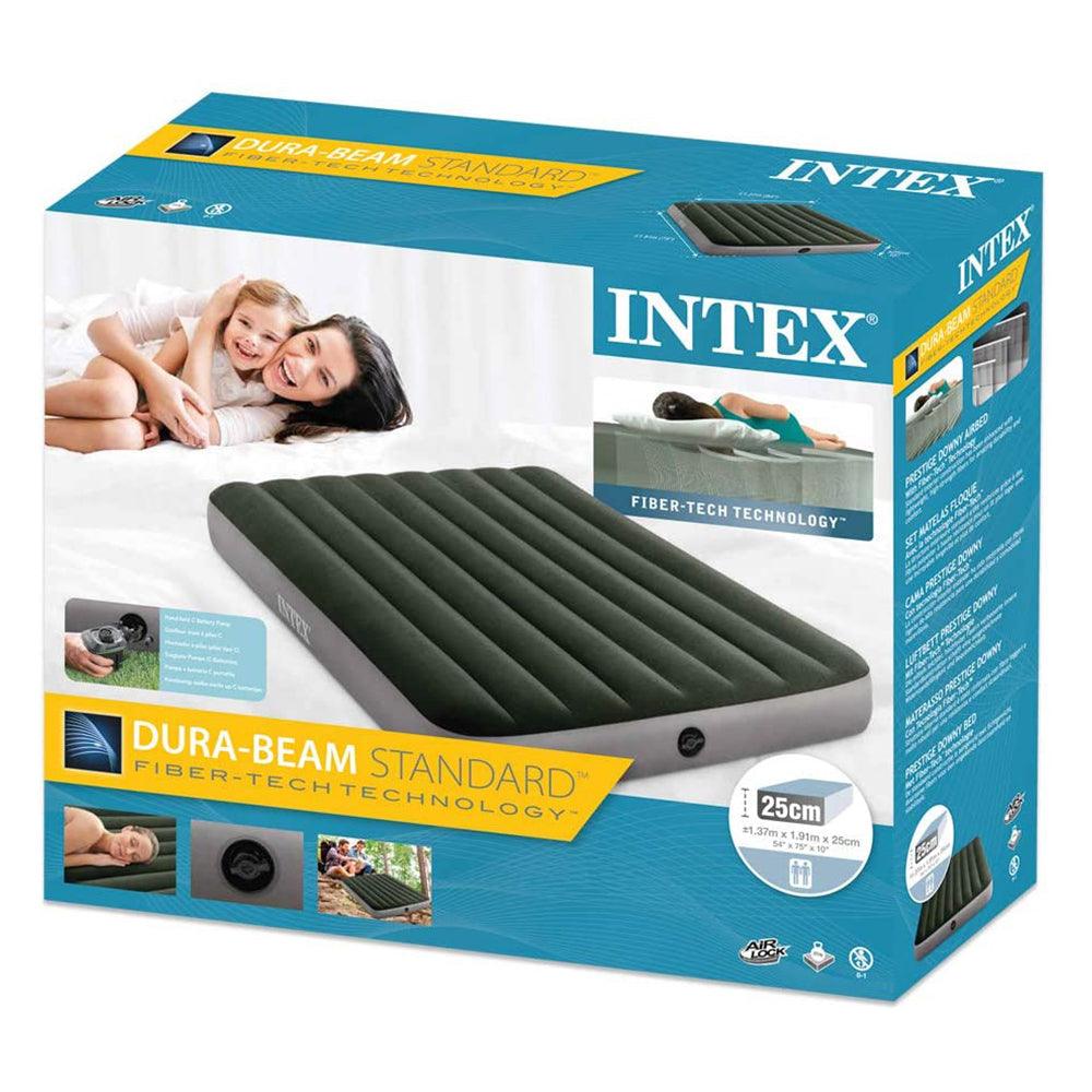 (NET) Intex Dura Beam Prestige Airbed W Battery Pump / 64778
