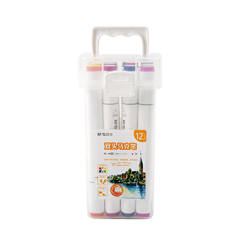 (NET)M&G Double-tip Triangle Art Marker / 12 colors