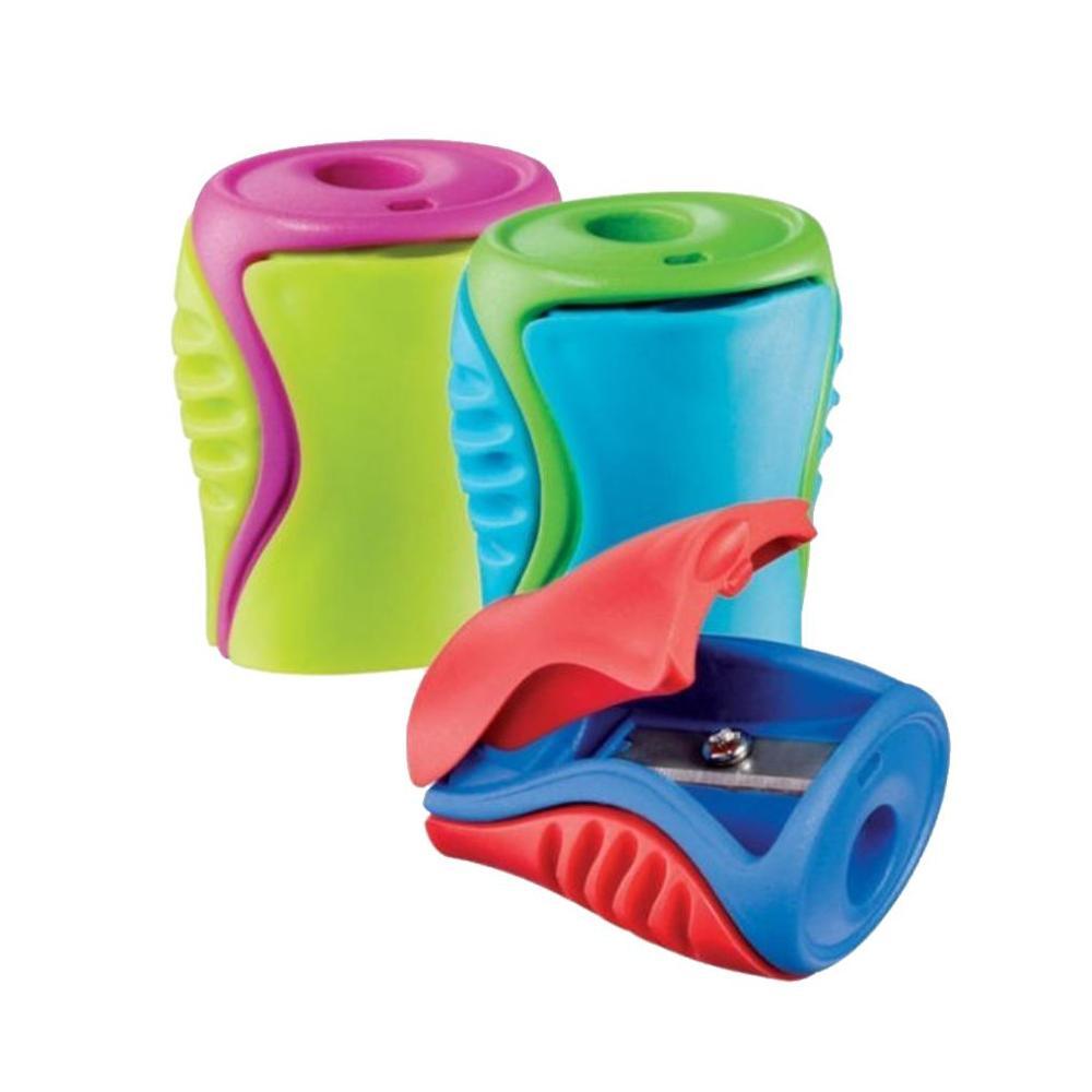 (NET) Maped 063311 Boogy 1 Hole Canister Pencil Sharpener / MD-063311Red