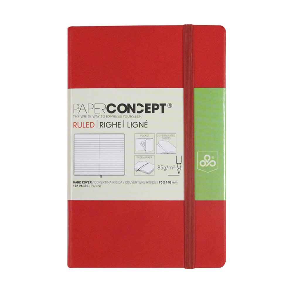 (NET) OPP Paperconcept Executive Notebook PU Hard cover lined / 9 x 14 cm
