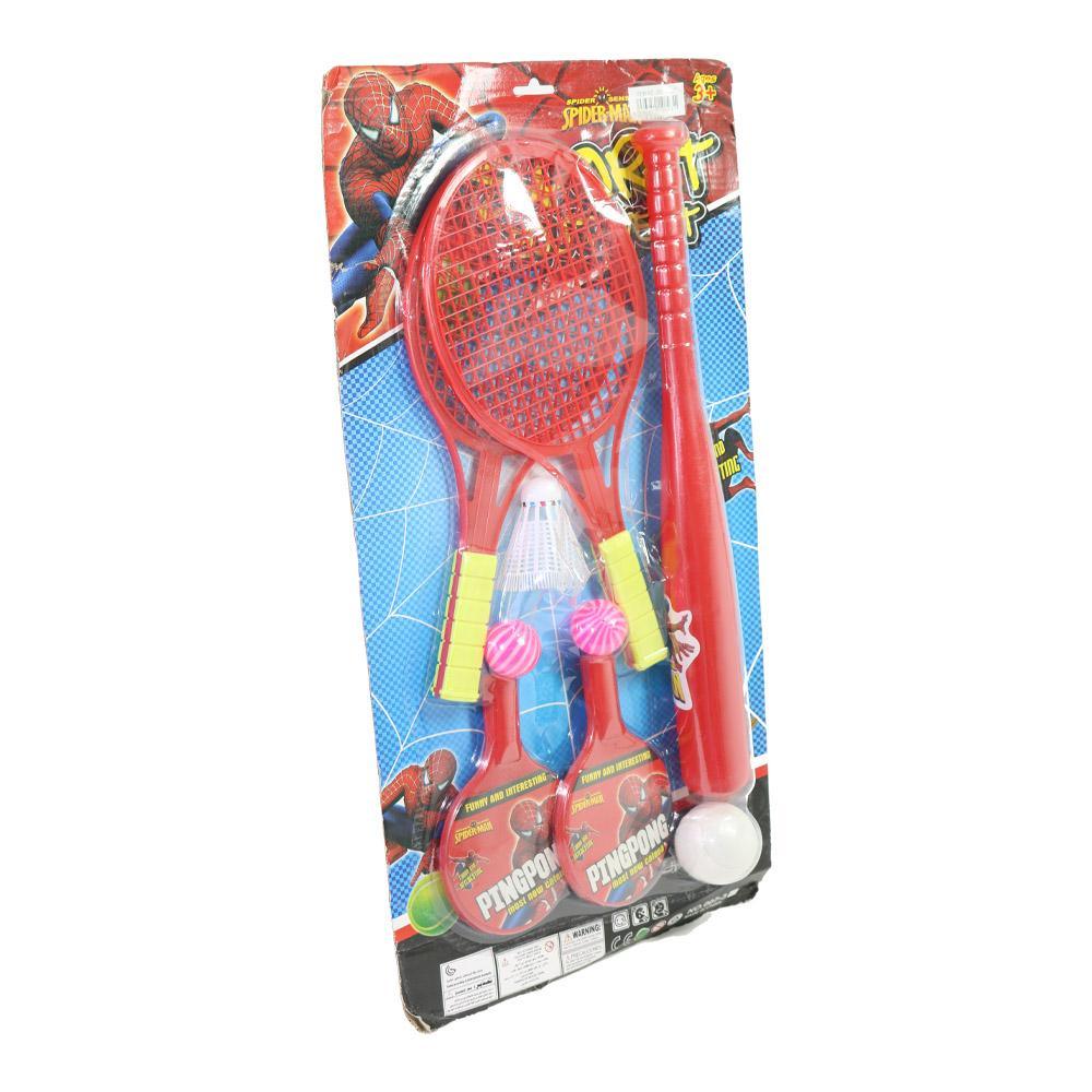 Baseball, Tennis, Ping Pong Characters Kids SetSpider man