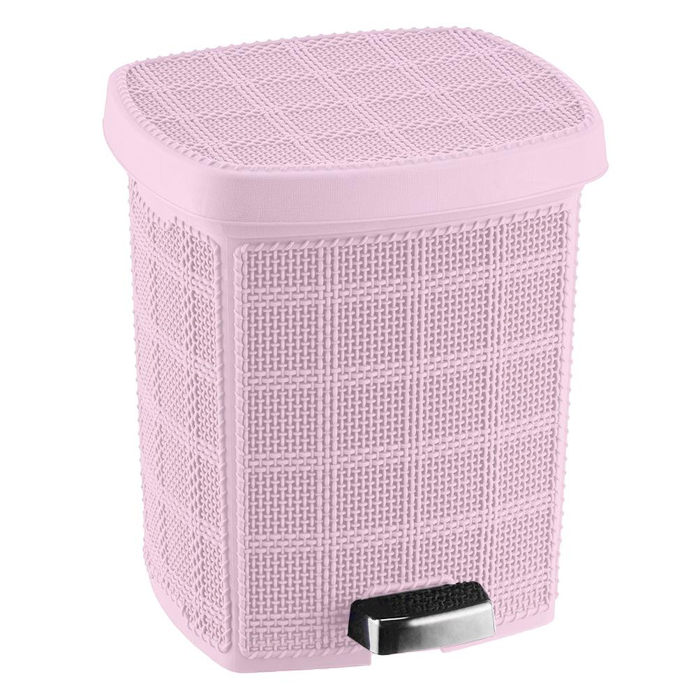 Beehome Jute Dustbin with Pedal 12L