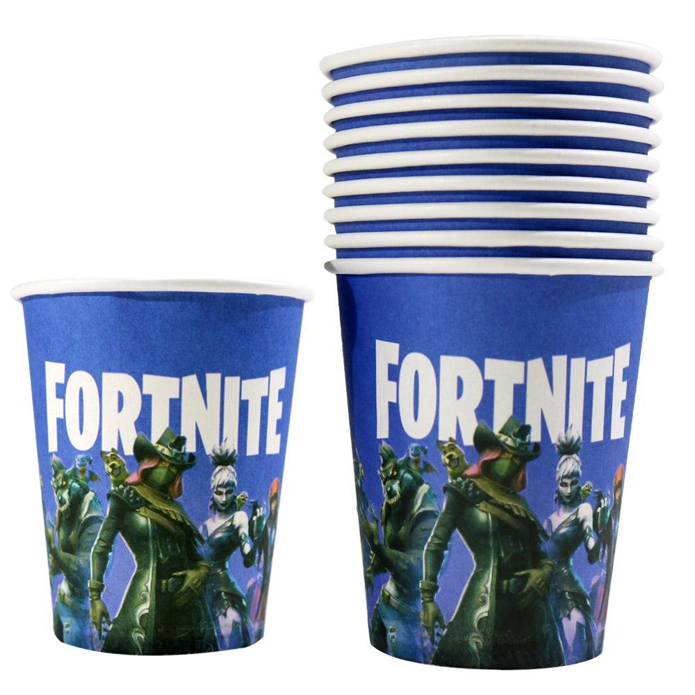 Birthday Fortnite Paper Cup 10 PCs J-504