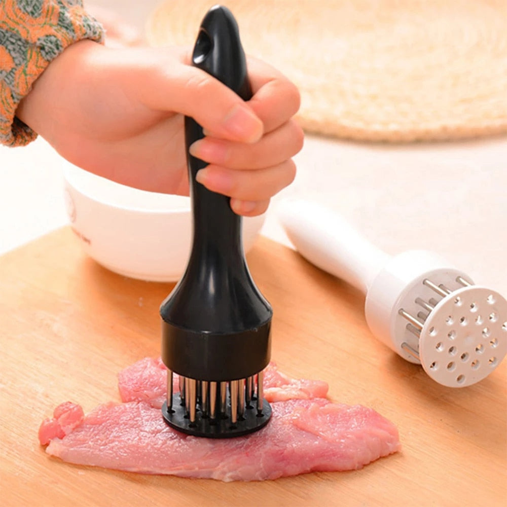 **(NET)** /22FK186/Kitchen Meat Grinder Stainless Steel Needle Portable Meat Hammer Tool Cooking AccessoriesBlack