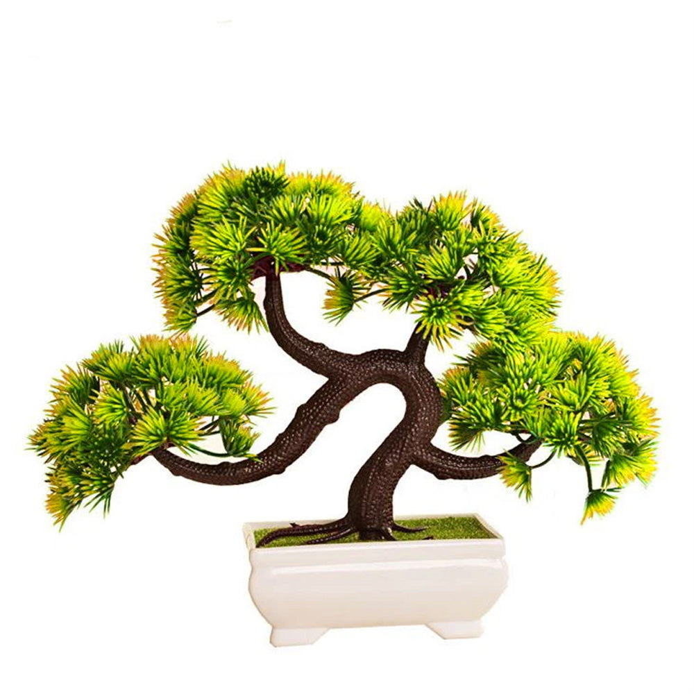 **(NET)**Artificial Plants Bonsai Small Tree Pot Plant Flowers Table Decoration Decor / 22FK173Yellow