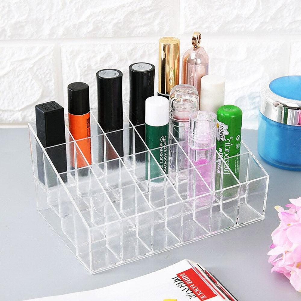**(NET)**Clear Acrylic 24 Grid Makeup Organizer / 22FK031