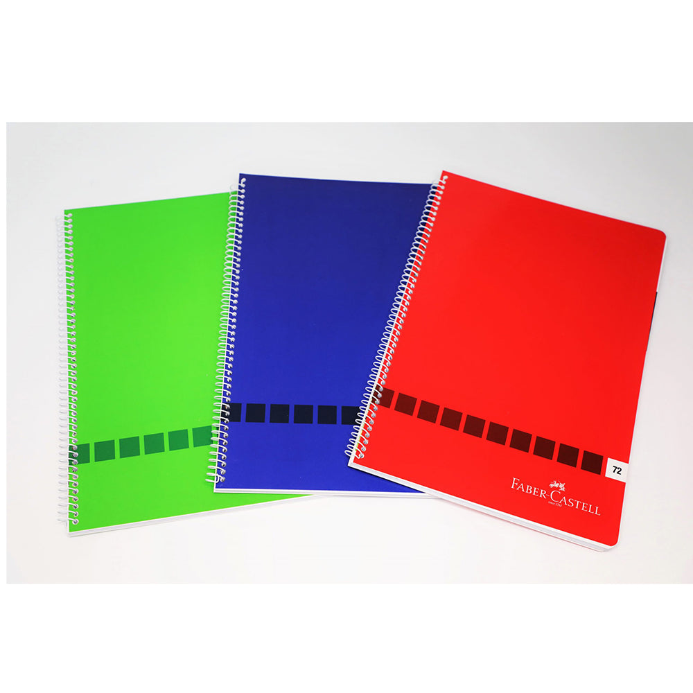 (NET)Faber-Castell Univ. Book A5 D.Spiral  96sh 90g Sqrd.