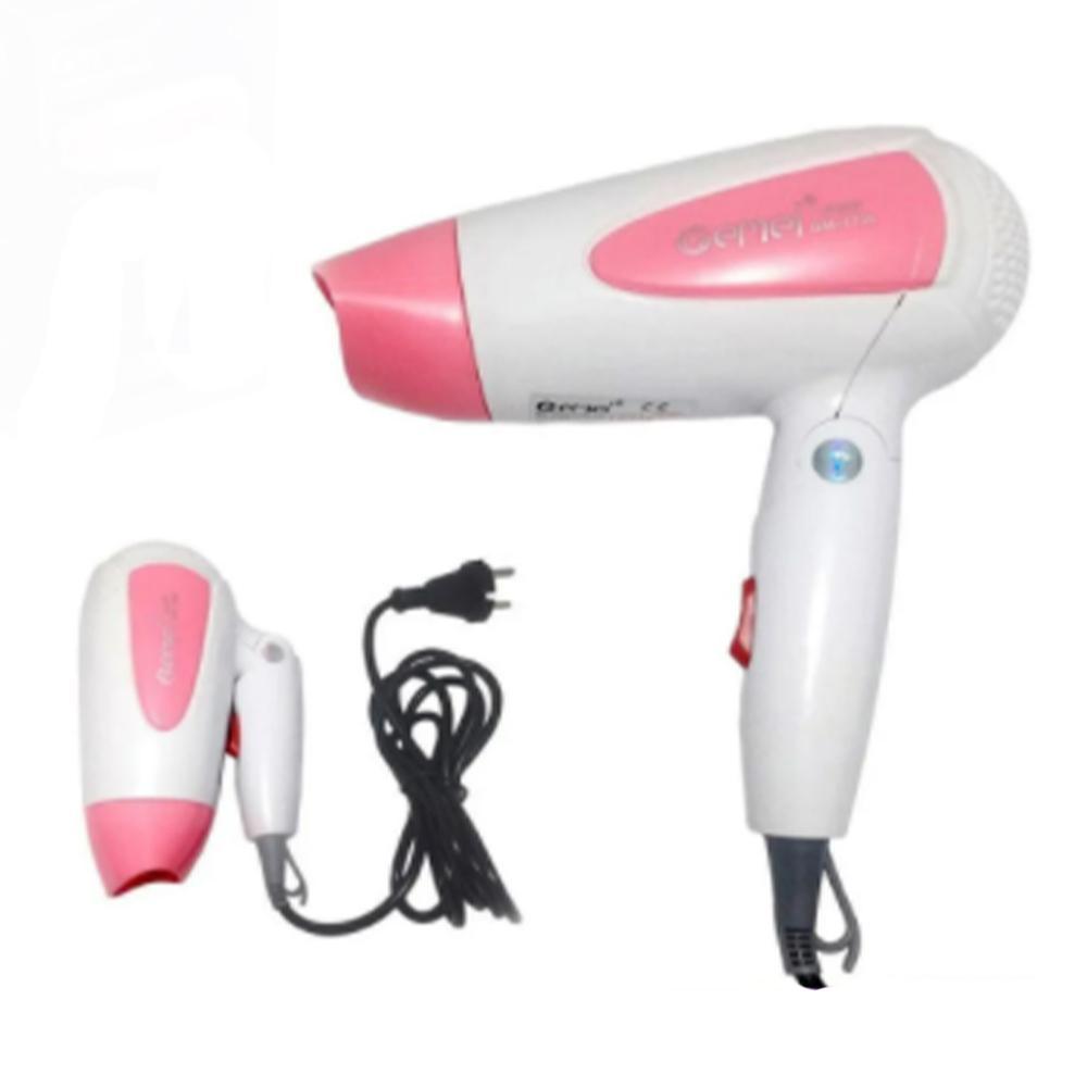**(NET)** Gemei Foldable Hair Dryer / KC-24 / GM-1756Pink