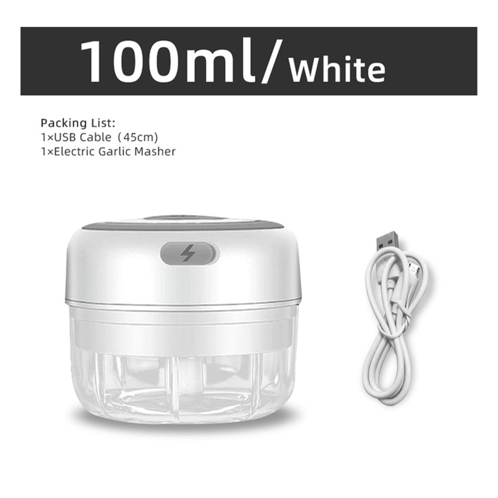 **(NET)** Mini Portable  Electric Garlic Machine Kitchen Meat Chopper Seasoning & Spice for Garlic Vegetables Salad