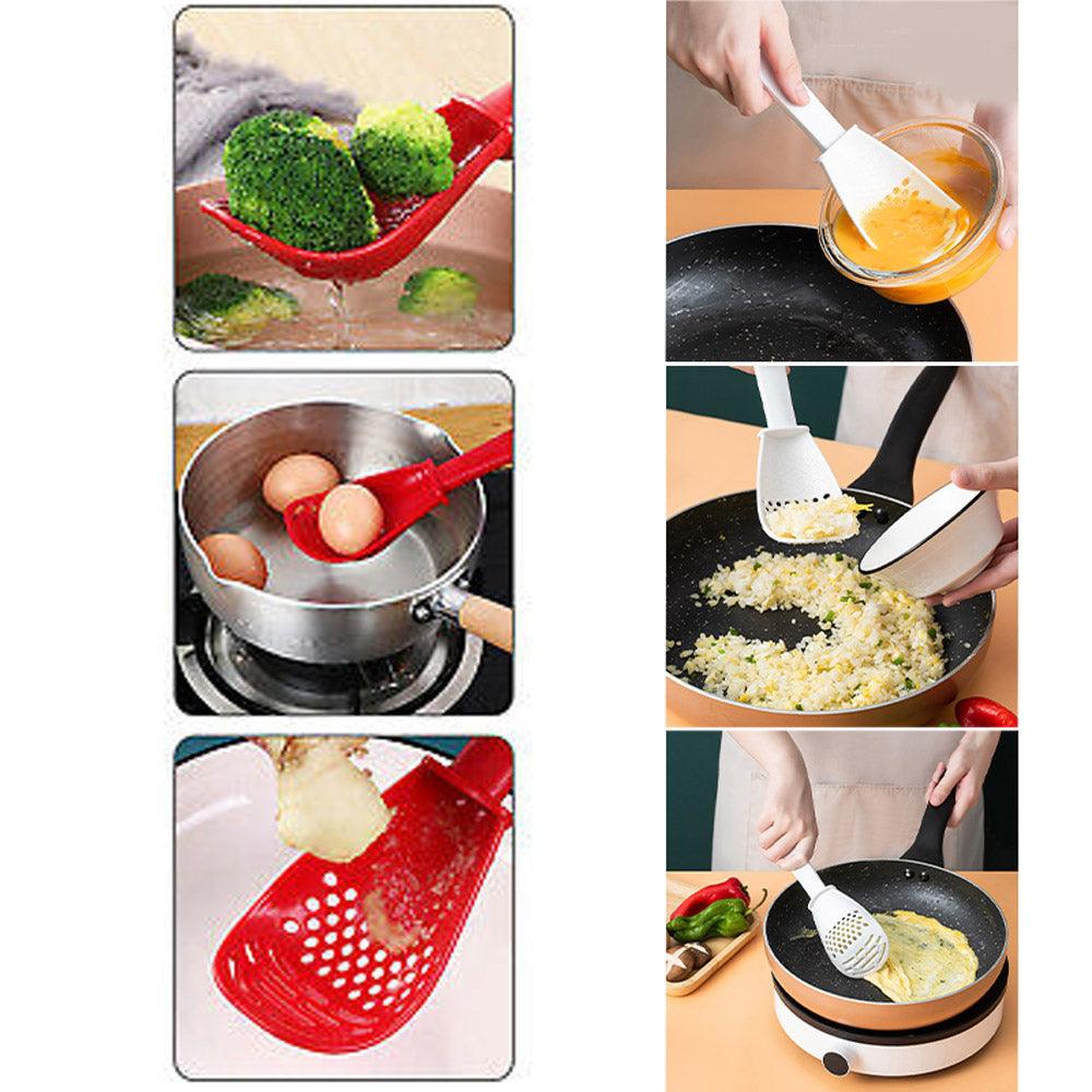 **NET**Strainer Scoop Heat Resistant Spoon / KC22-78White