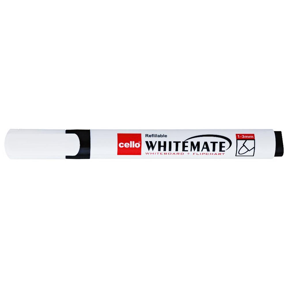 Bic Cello Refillable Whitemate White Board Marker / Black