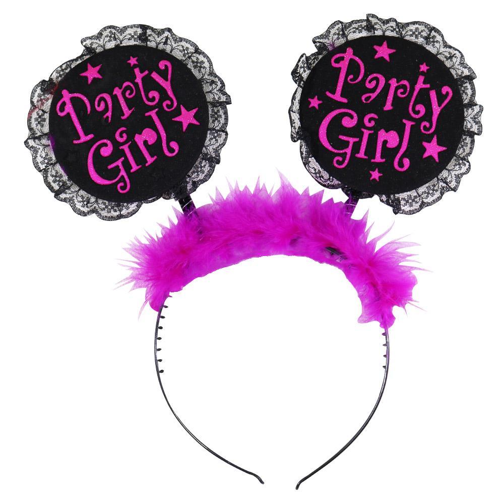 Birthday-Party Girl Hair Band / L-240Purple