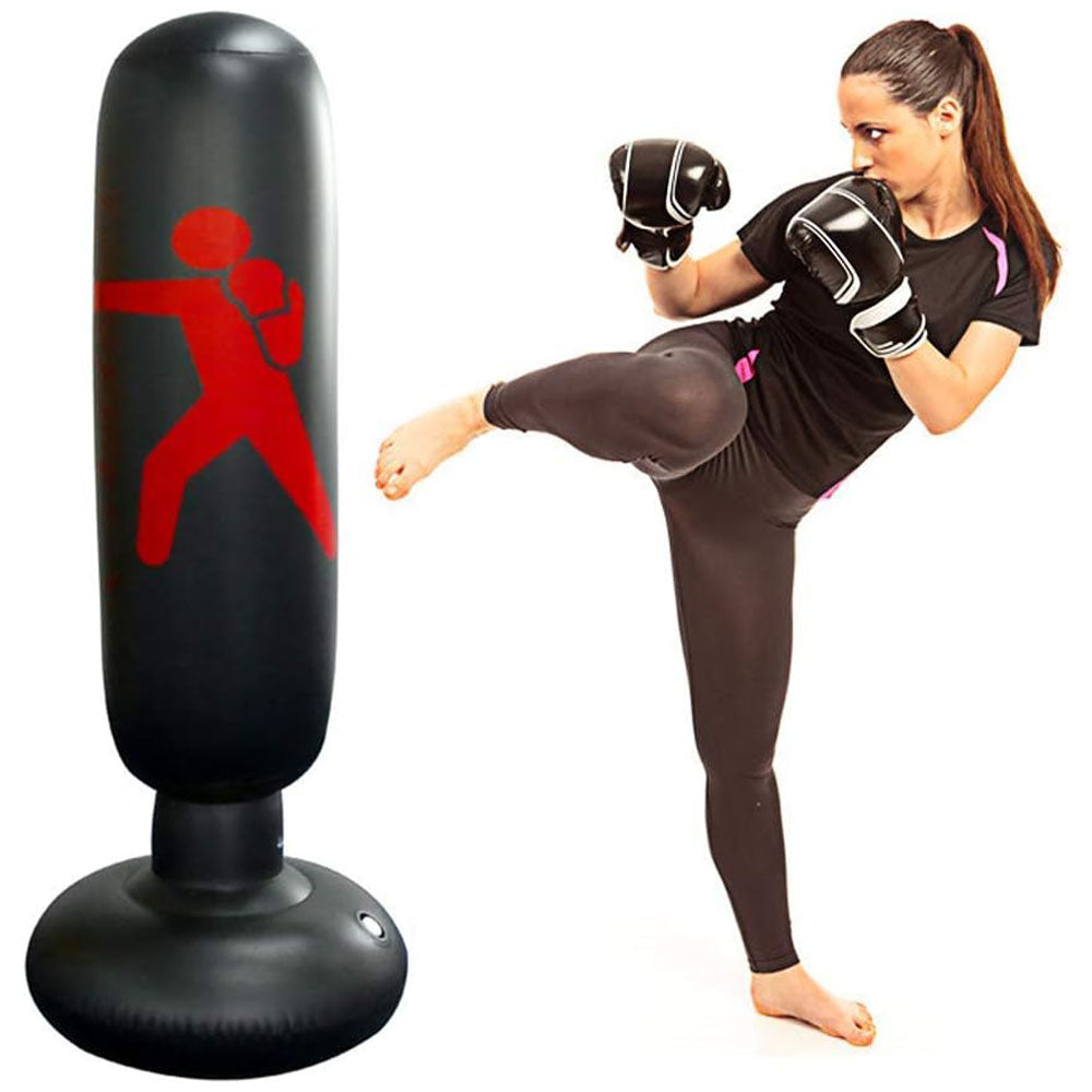Children's Inflatable Boxing Bag Standing DesignBlack