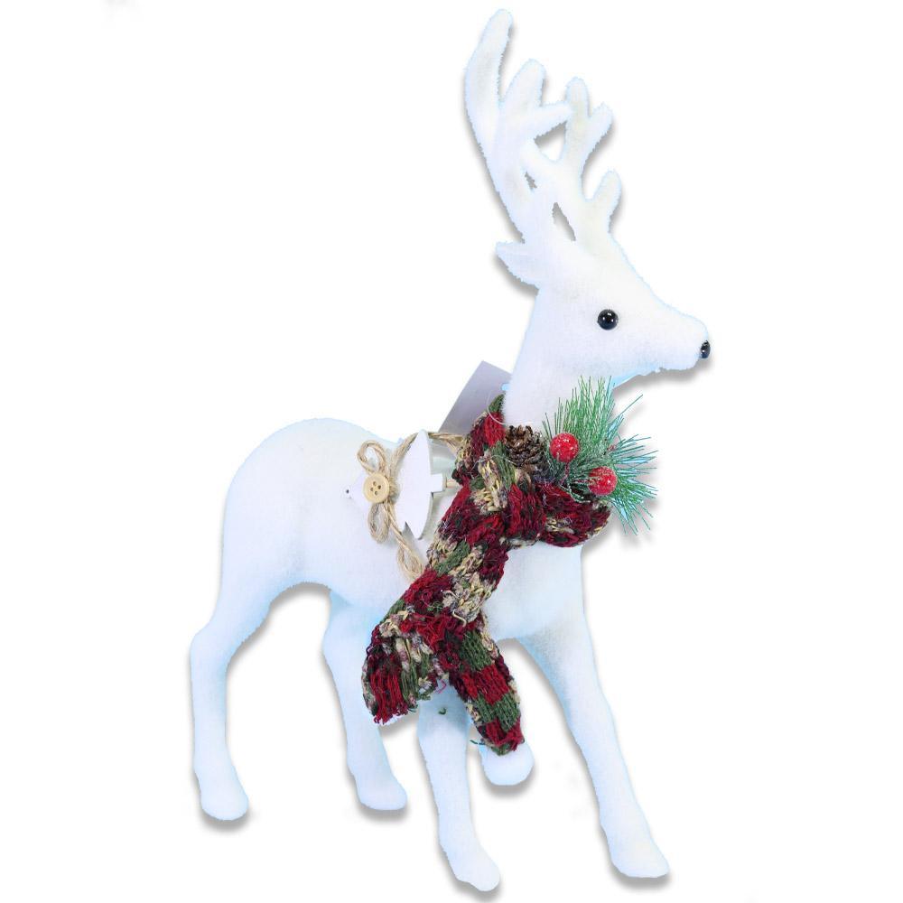 Christmas Foam Standing Gazelle With Red Scarf /Q-721
