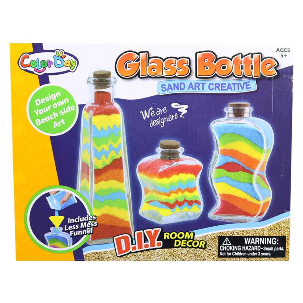 Color Day 3 Glass Bottles Sand Art