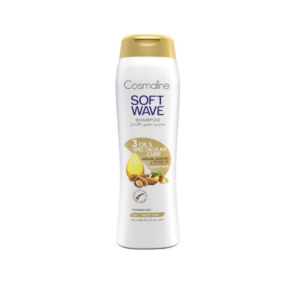 Cosmaline SOFT WAVE 3 OILS SPECTACULAR CURE SHAMPOO FOR DRY/ FRIZZY HAIR 400ml / B0003511
