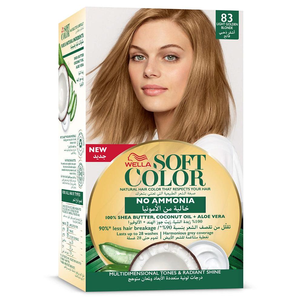 Cosmaline Wella Soft Color Hair Color Kit 83 Light Golden Blonde / A0003476