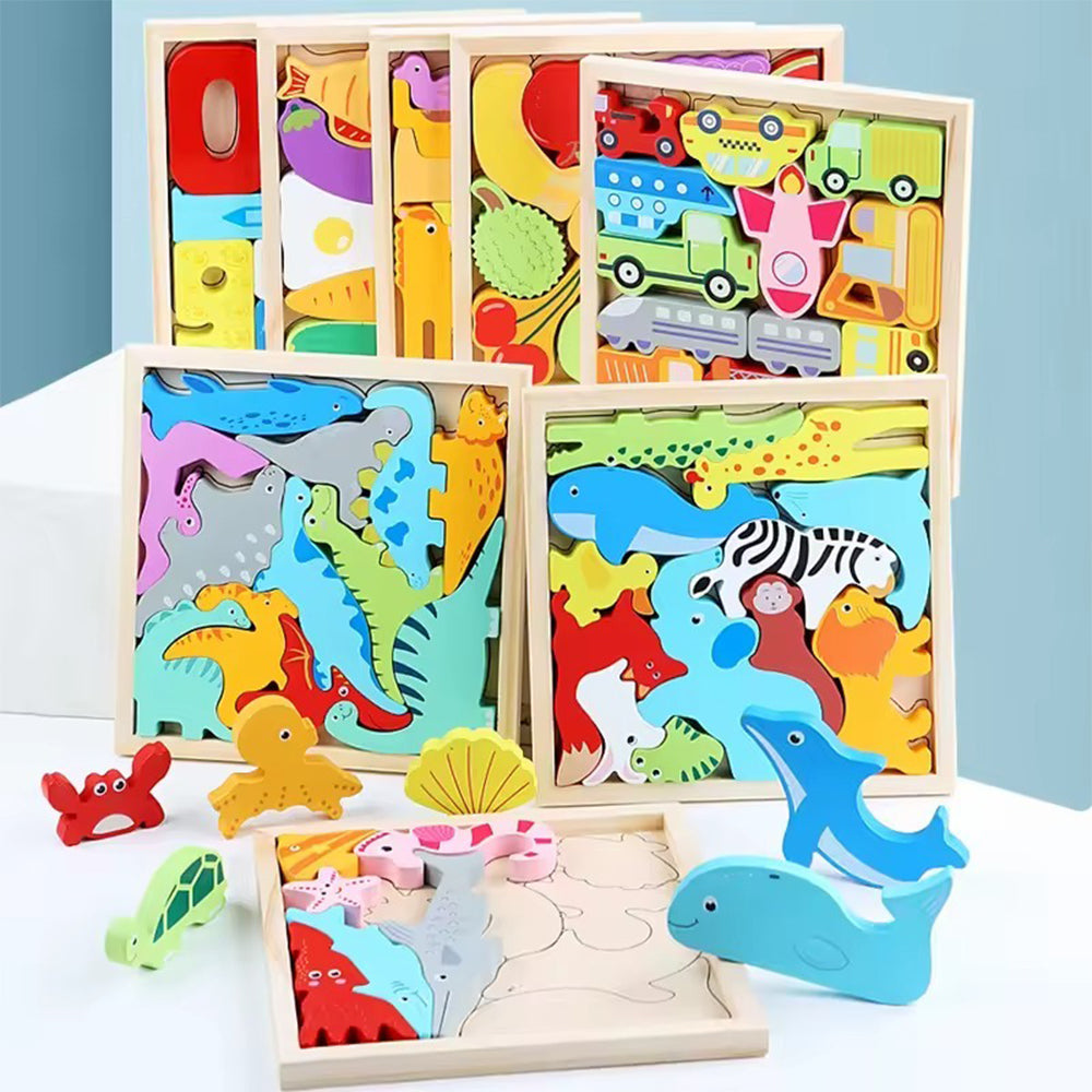 Creative Wooden Baby PuzzlesVegetables
