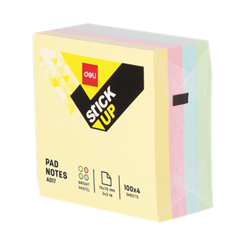 Deli A01703 Sticky Notes 400 sheets 4 Color