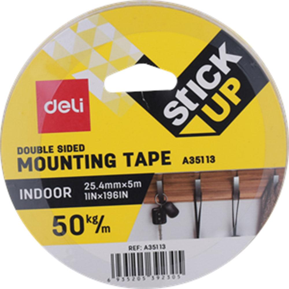 Deli A35113 Double Sided Foam  Mounting Tape 25mm x 5M
