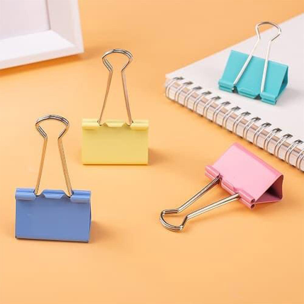 Deli E8552A Colorful Binder Clips 24 pcs 41mm