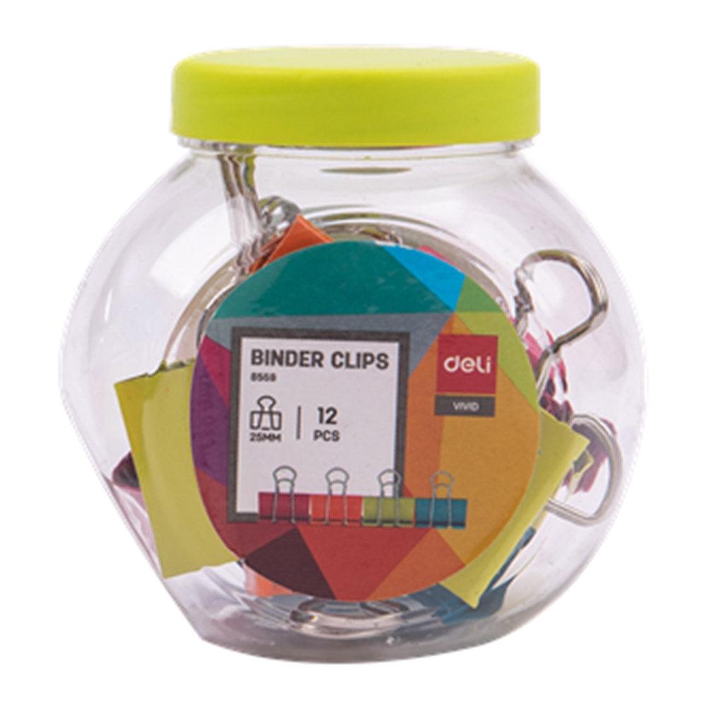 Deli E8559 Binder Clips 12 pcs 2.5 cm