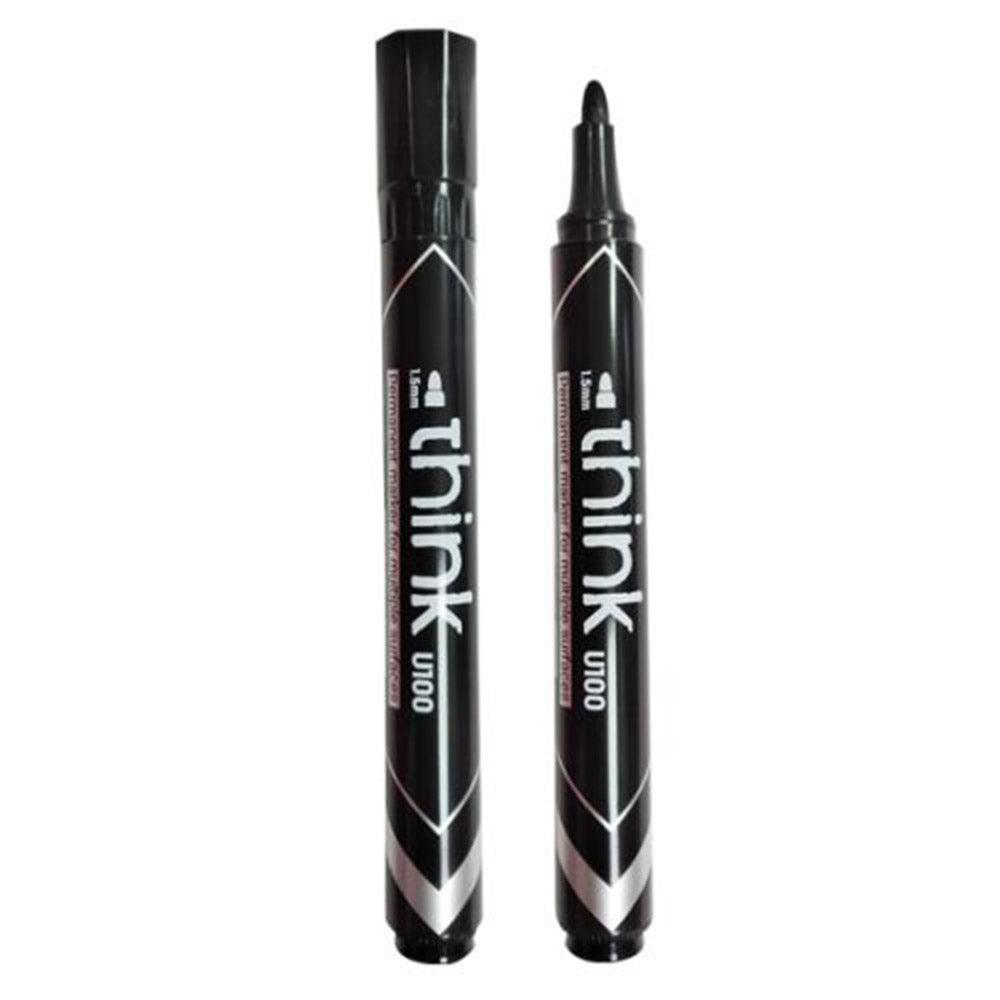 Deli U10020 Permanent Marker 1.5mm Black