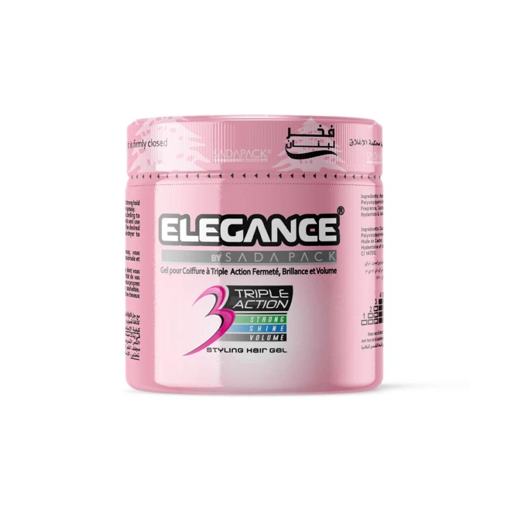 Elsada Elegance Triple Action Hair Gel / Pink 500 ml