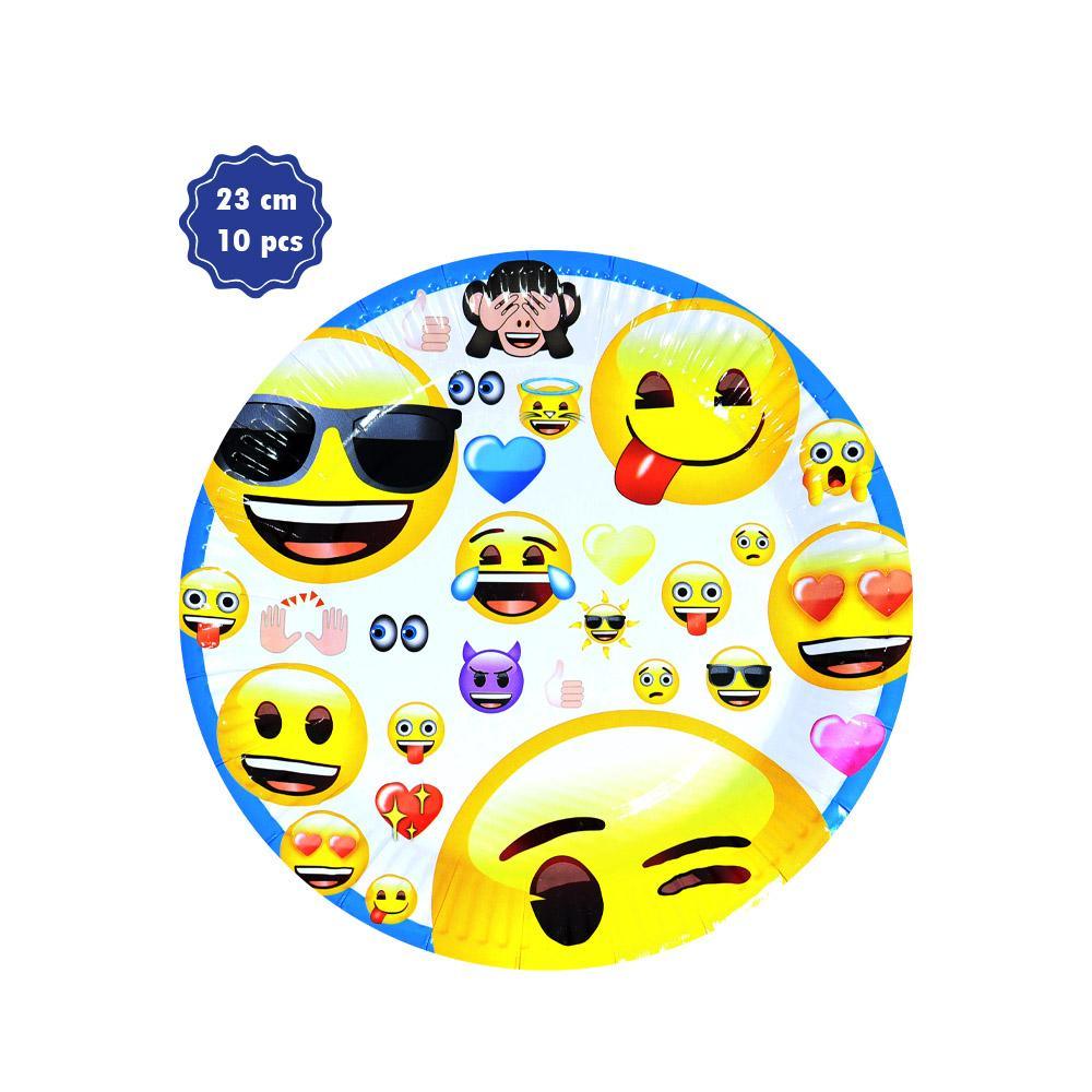 Emoji Party- Paper Plates 23 cm (10 pcs)