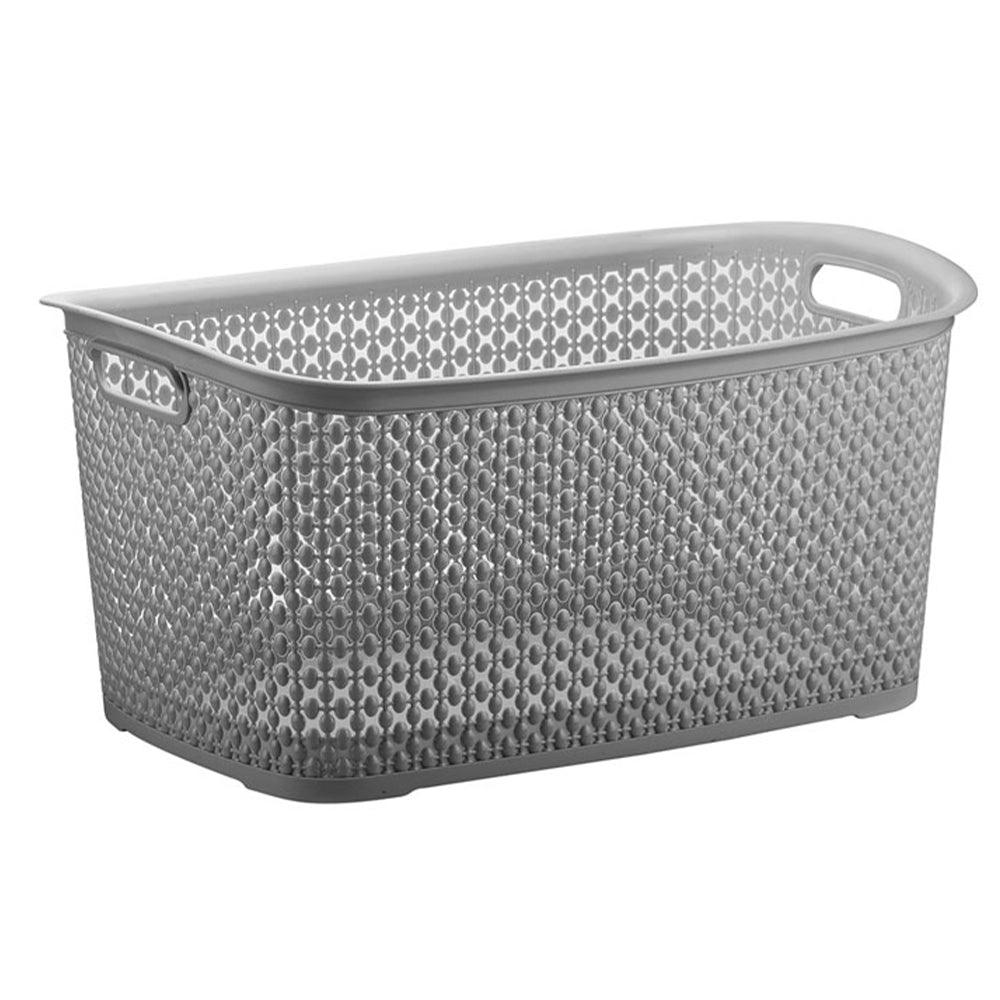 Follow me Pearl Rectangular Laundry BinGrey