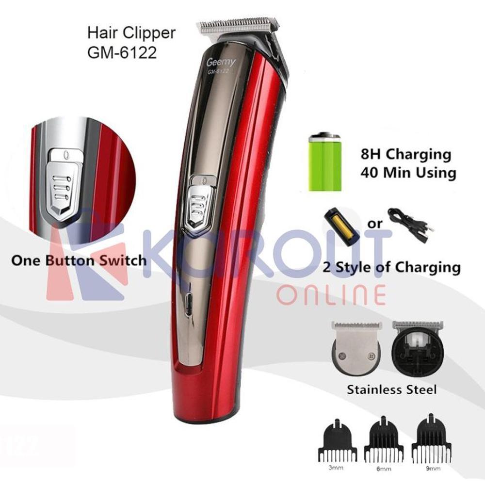 Gemei Hair Clipper GM-6122Red