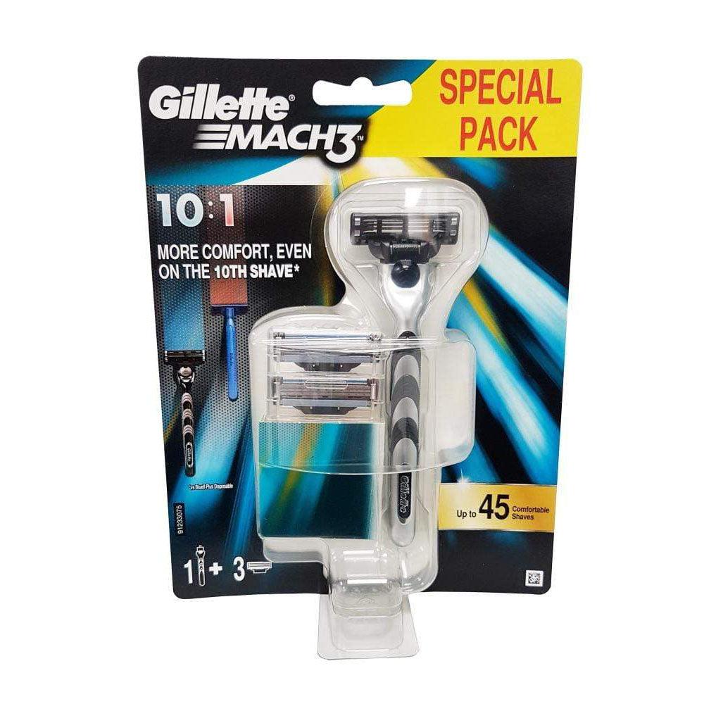 Gillette Mach3 Special Pack Razor 1 Handle   3 Refill