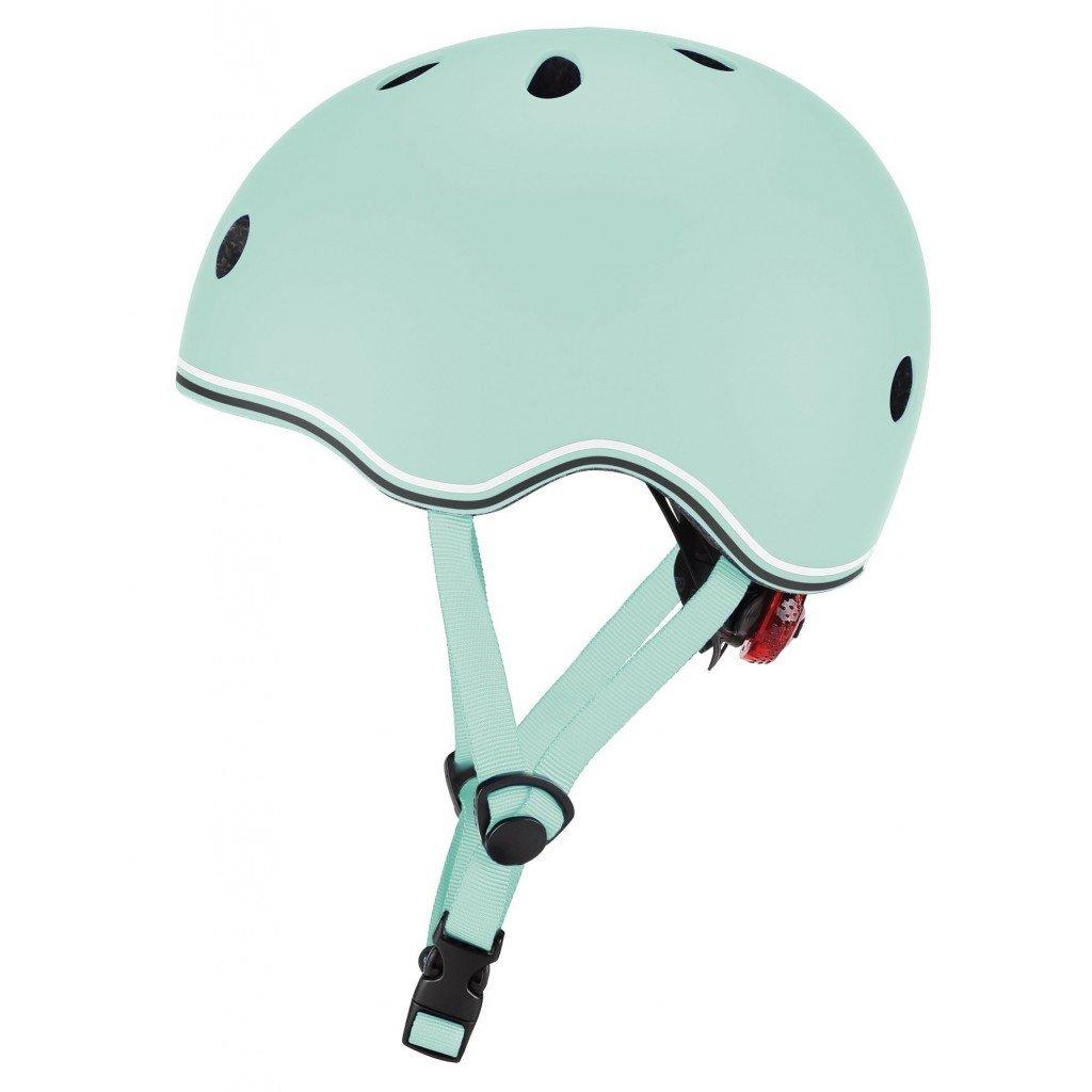 Globber Helmet Go Up Lights Pastel Green