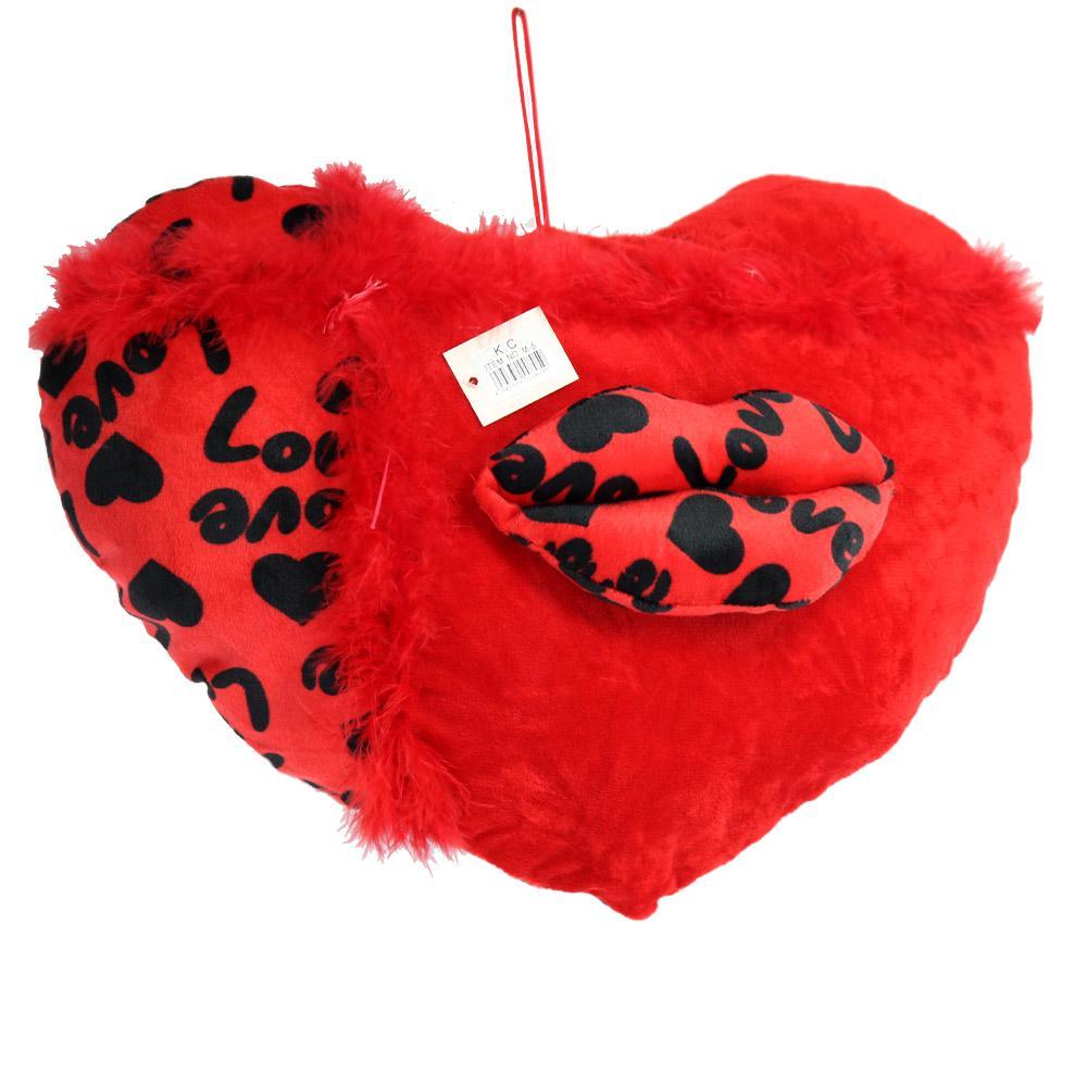 Heart Shaped Kiss Plush Pillow / M-5