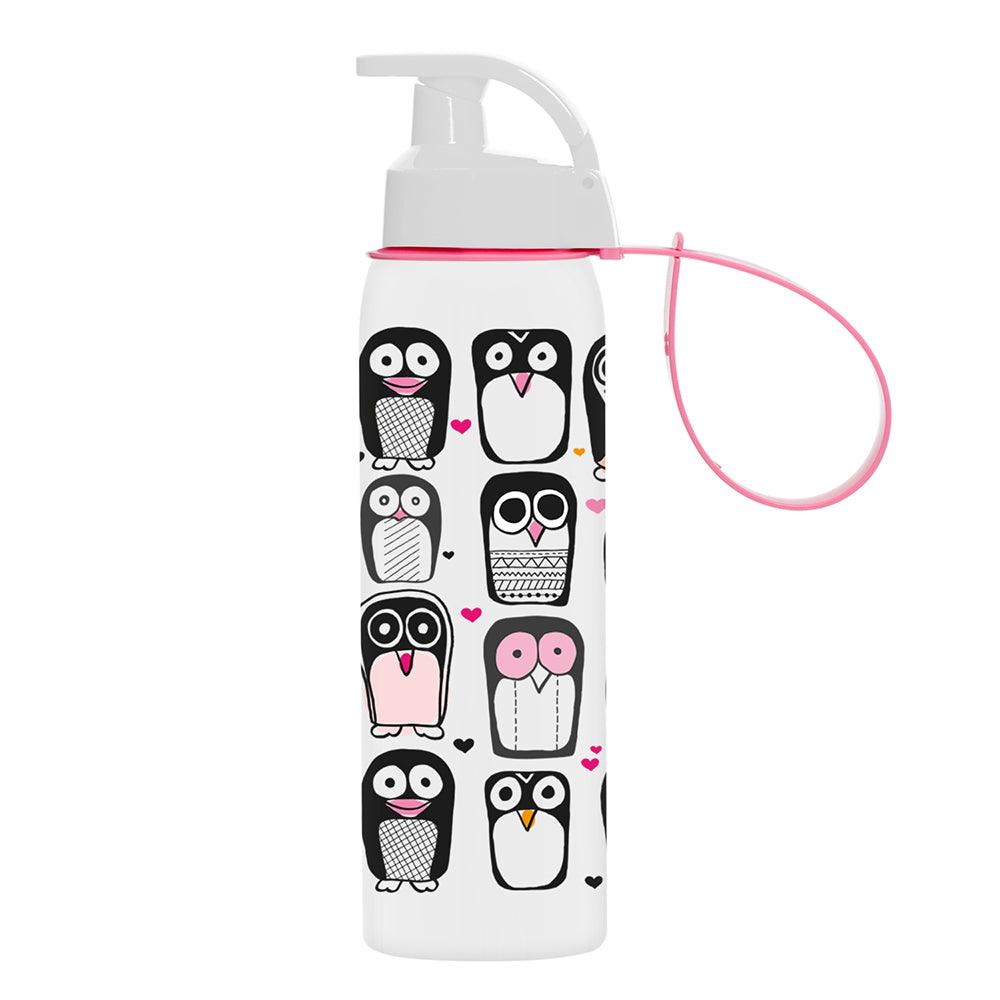 Herevin Sports Bottle with Hanger Heart Penguin  / 500ml