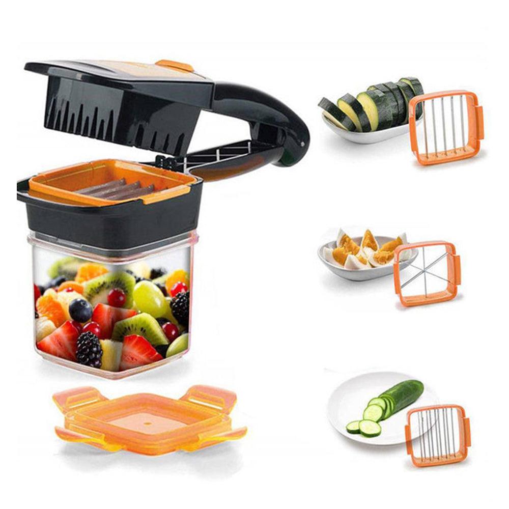 Nicer Dicer Quick Genius, 7 Pieces, Stainless Steel