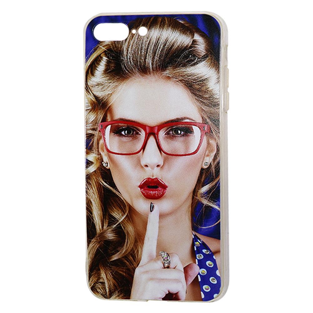 Phone Cover For Iphone 8 Plus (Girl) / AE-13Brown Hair