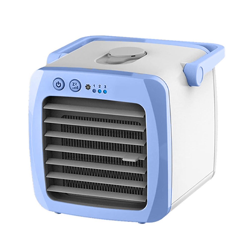 Portable Air Conditioner USB Desk Mini Fan Air Cooler Multifunctional Appliances For Humidifier Purifier HouseholdBlue